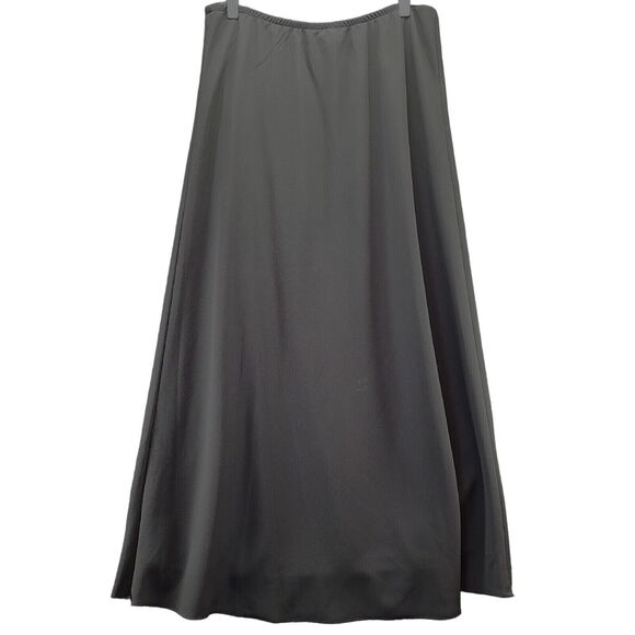 MSK Womens Skirt Black Size XL 100% Polyester Elastic Waist A-Line Stretch - Picture 2 of 12